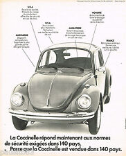 ADVERTISEMENT ADVERTISING 055 1973 VOLKSWAGEN LA COCCINELLE 3