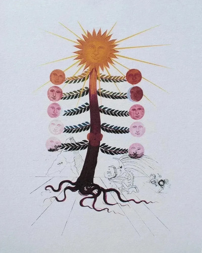 Salvador dali arbre visages - dali,