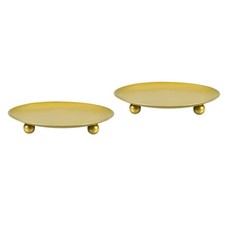 Plaque Supports 4.3 Pouce Dia Fer Supports pour Spa Jardin Or Set 2