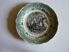 TROIS ASSIETTES PARLANTES NAPOLEON-Sarreguemines