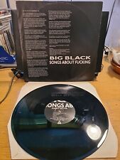 Big Black Songs About Fucking UK 1987 Blast First  A/1 B/1 Vinyl+Inner ONLY RIP