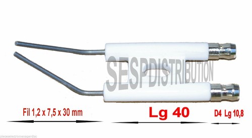 Electrode allumage cosse de - electrode, d'allumage