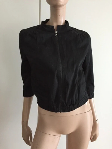 Blouson noir manches vero - blouson, 3/4