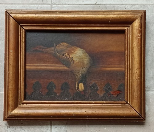 Ancienne peinture huile toile - huile,