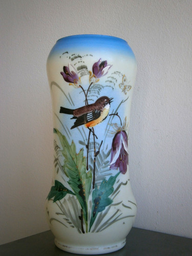 Grand vase opaline - opaline, émaillé