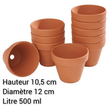 Pots de fleurs en terre cuite