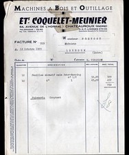 CHATEAUROUX (36) WOOD MACHINES & TOOLS "SHELL & MILLER" in 1955