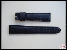Bracelet En Autruche Noir Pour