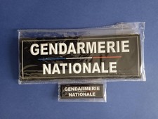 GENDARMERIE - ELR - GENDARMERIE NATIONALE  - DUO DE BANDES PVC 3D POUR GILET