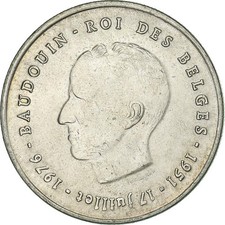[#1166356] Belgium, Baudouin I, 250 Francs, 1976, Brussels, Silver, EF