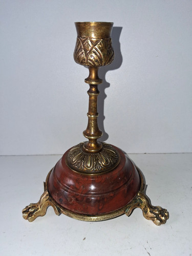 Bougeoir chandelier ancien - bougeoir,