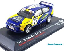 SEAT CORDOBA WRC EVO 3 #21 S. Rods - A. Sanchis Rally Costa Brava 2001 1:43