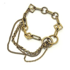 LOUIS VUITTON M65362 Bracelet Chene Vegas Chain Bracelet Gold Plated Gold