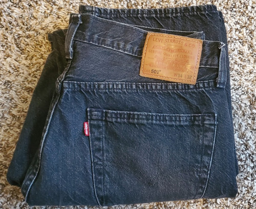 Levis 501 jeans mens - 501, 34x32
