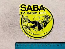 Autocollant Saba TV Radio Hifi