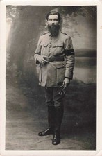 ANCIENNE PHOTOGRAPHIE MILITARIA SOLDAT BARBU EN UNIFORME
