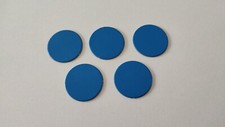 Lot x5 jetons bleus pièce jeu