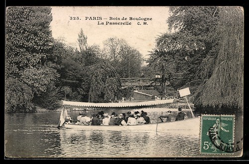 Cpa paris bois boulogne - cpa, paris,