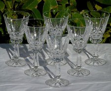 Sèvres - 6 serving white crystal wine glasses, Potomac Top model. 13 cm