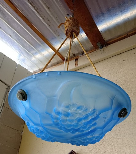 Ancienne suspension lustre art - ancienne,