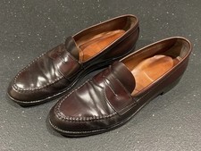 VTG Brooks Brothers by Alden Unlined Shell Cordovan Penny Loafers Color 8