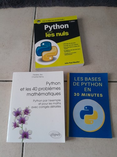 Lot livres python - lot,