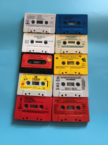 Audio enfant lot - k7,