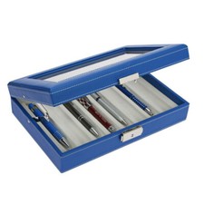 Coffret-vitrine bleu pour 8