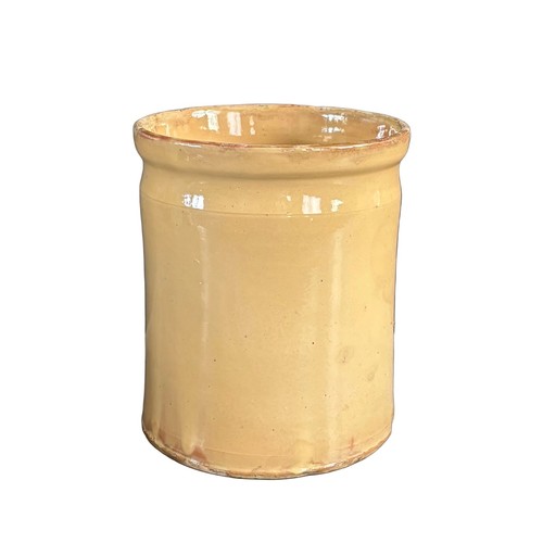 Pot jaune terre cuite - jaune,