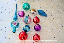 Lot de 10 boules anciennes + 1