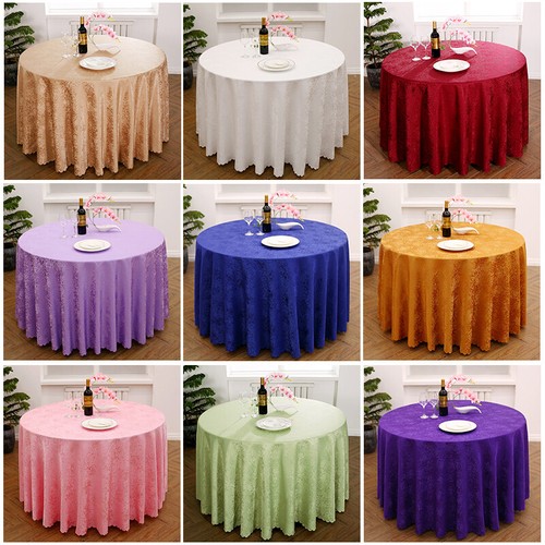Nappe ronde jacquard polyester - nappe,