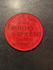 Rare Ancien Petit miroir Publicitaire Pastilles Vichy french antique