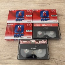 Lot 5 Cassettes VIDEO 8mm Mp