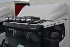 Toit Projecteur Barre + Leds pour Man TGS Bas Cab Camion avant Noir Inox Acier