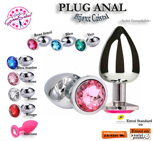 Plug anal acier bijoux - anal,