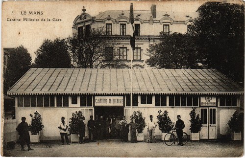Cpa mans cantine militaire - cpa,