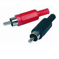 Fiche rca à souder -2 mâles