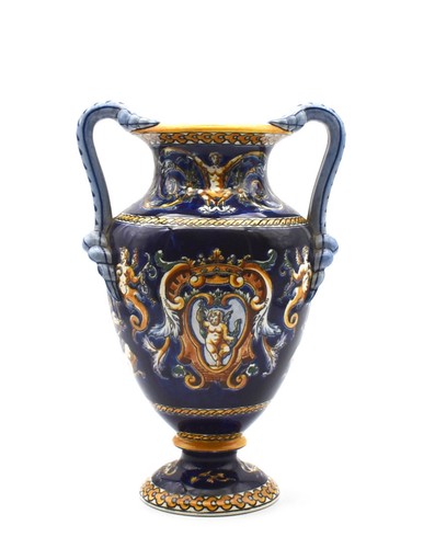 Gien vase amphore décor