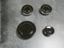lot 4 bruleurs et chapeaux  pour cuisinière Beko cum650x (occasion)