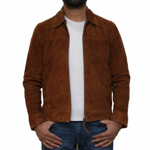 Veste cuir suédé agneau - veste,