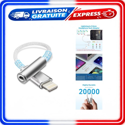 Adaptateur lightning vers - adaptateur, jack