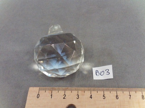 Boule lustre verre à - de,