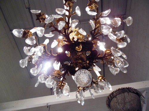 Lustre louis bronze - louis, xv
