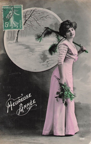 Heureuse annee femme - cp,