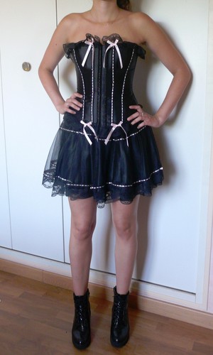 Ensemble sexy gothique jupe - sexy, +