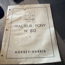 Tracteur Pony 812 liste
