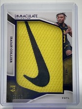 ISAIAH COLLIER 2024-25 IMMACULATE ROOKIE JUMBO FOTL PATCH NIKE RC /12 Q0829