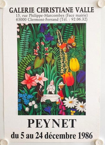 Affiche peynet 1986 exposition - affiche,