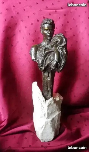Sculpture ancienne bronze - ancienne, en