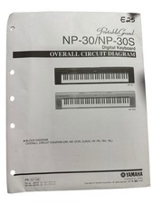 Yamaha NP-30 NP-30S Digital Pianos Original Overall Circuit / Block Diagrams